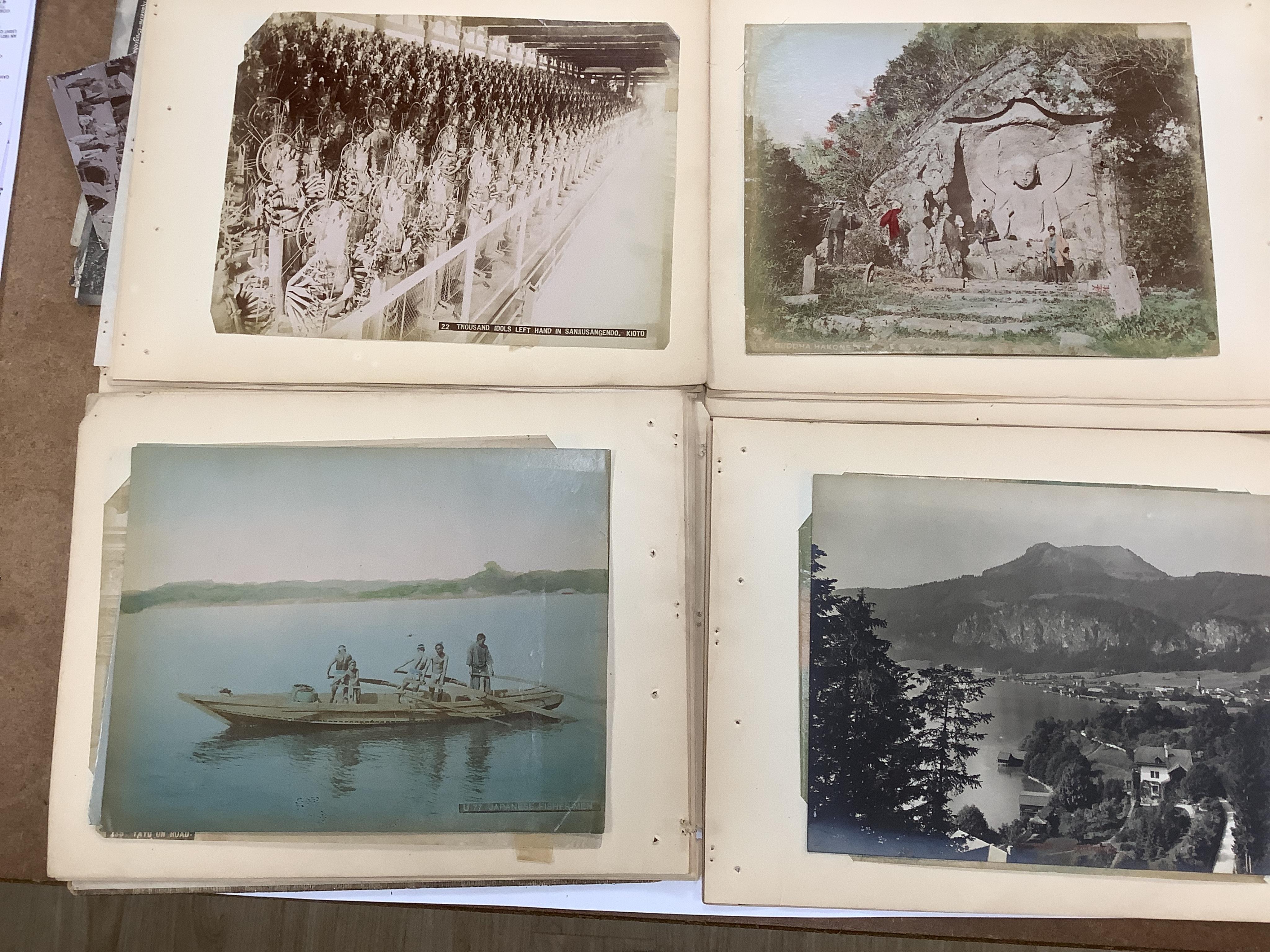 An album of Japanese photos late 19th century. Condition - poor